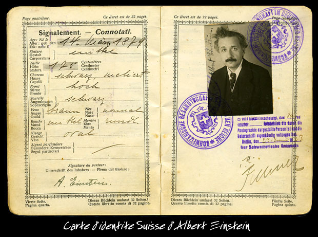 carte d'identit Einstein